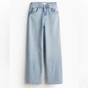 H&M Light Blue Wide Leg Jeans